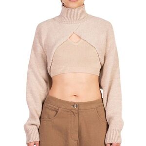Monica Cordera Turtleneck -
Ecowool Collar Sleeves